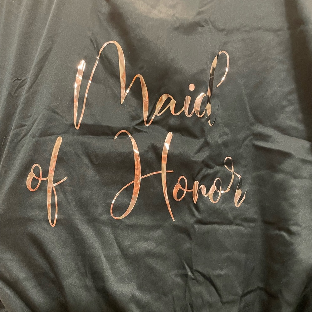 Maid of Honor Robe with lace